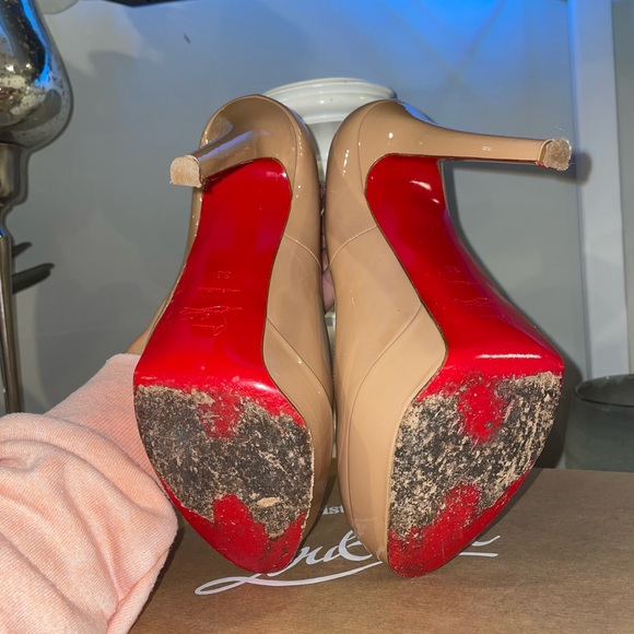 Christian Louboutin Bianca 140 Nude Patent calf - Picture 4 of 5